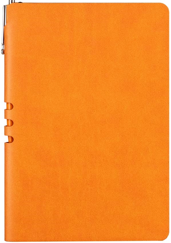 Блокнот недатированный А5 с ручкой Vivella оранжевый