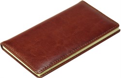 Книжка телефонная карманная, Malaga, натуральная кожа, коричневый - фото 3880
