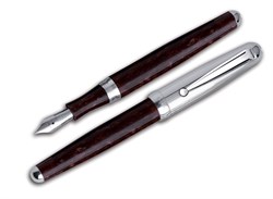 Ручка перьевая Signum Orione Rosso Argento, перо золото 18К