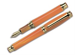 Ручка перьевая Signum Solare Arancio GT, перо - золото 18К