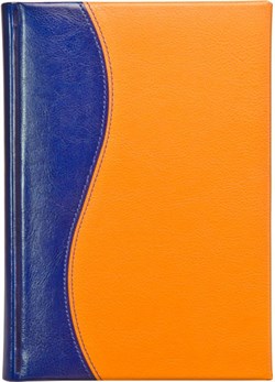 Ежедневник датированный А5 Rich сине-оранжевый