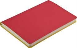 Ежедневник недатированный А5 Touch красный/желтый в гибкой обложке 