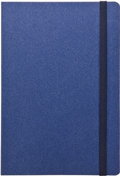 Ежедневник недатированный А5 Corduroy синий в гибкой обложке с резинкой 