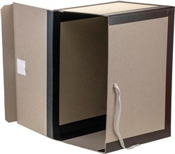 Короб архивный вертикальный 180*240*330 мм картон бумвинил