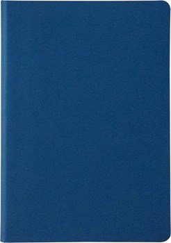 Ежедневник  недатированный А5 Touch синий/оранжевый в гибкой обложке 