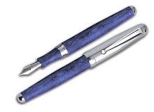 Ручка перьевая Signum Orione Azzurro Argento, перо золото 18К