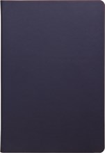 Ежедневник недатированный А5 Touch синий темный/оранжевый в гибкой обложке 