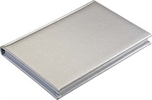 Ежедневник недатированный А5 Liga серебряный, серебряный обрез