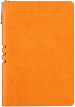 Блокнот недатированный А5 с ручкой Vivella оранжевый